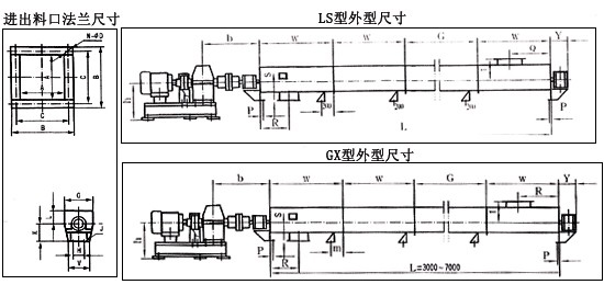 管式螺旋输送机图纸
