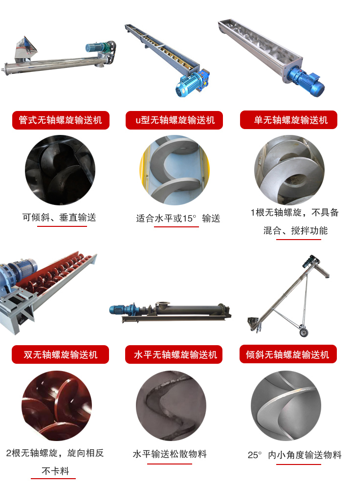 无轴螺旋输送机型号及参数