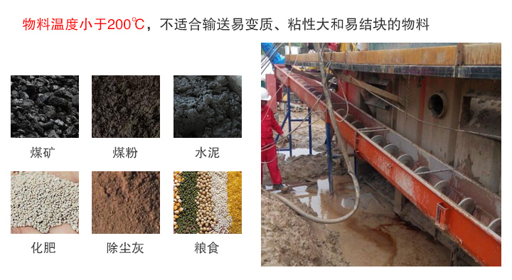 长距离螺旋输送机物料