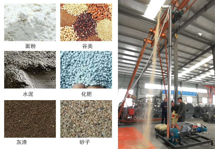 立式输送机物料