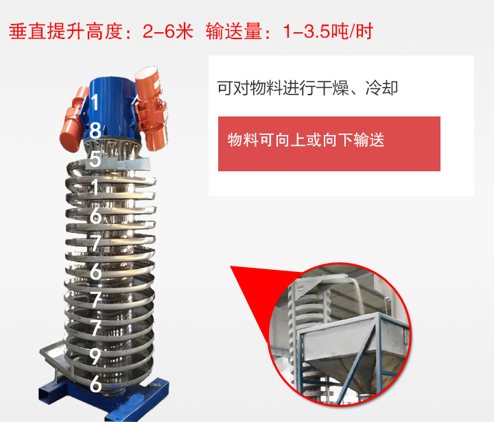 垂直振动提升机特点